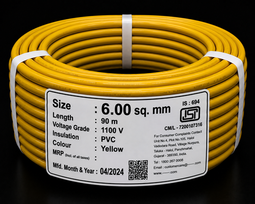 FRLS Wires 6 sq mm